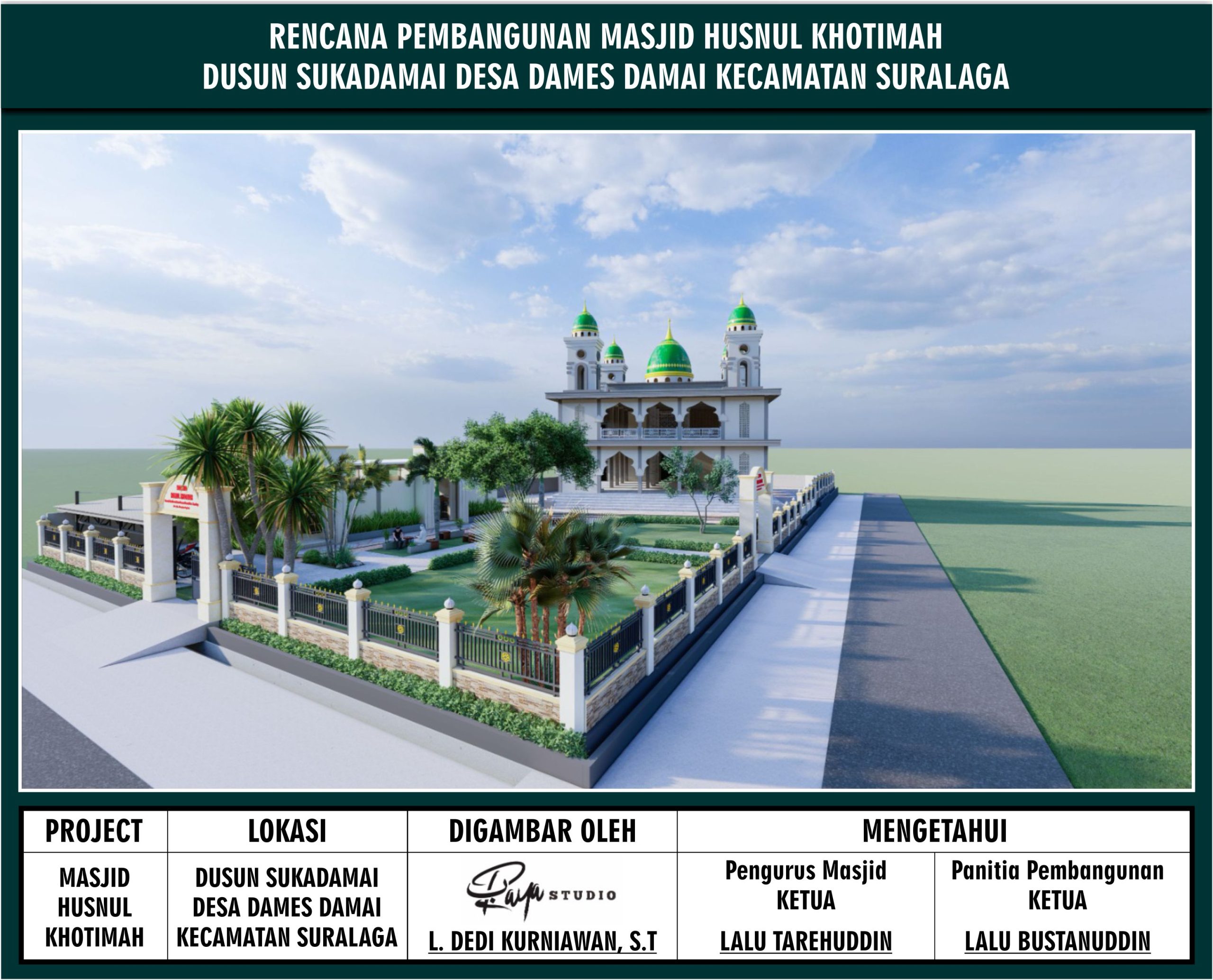 Rencana Pembangunan Masjid Husnul Khotimah Tahun 2025